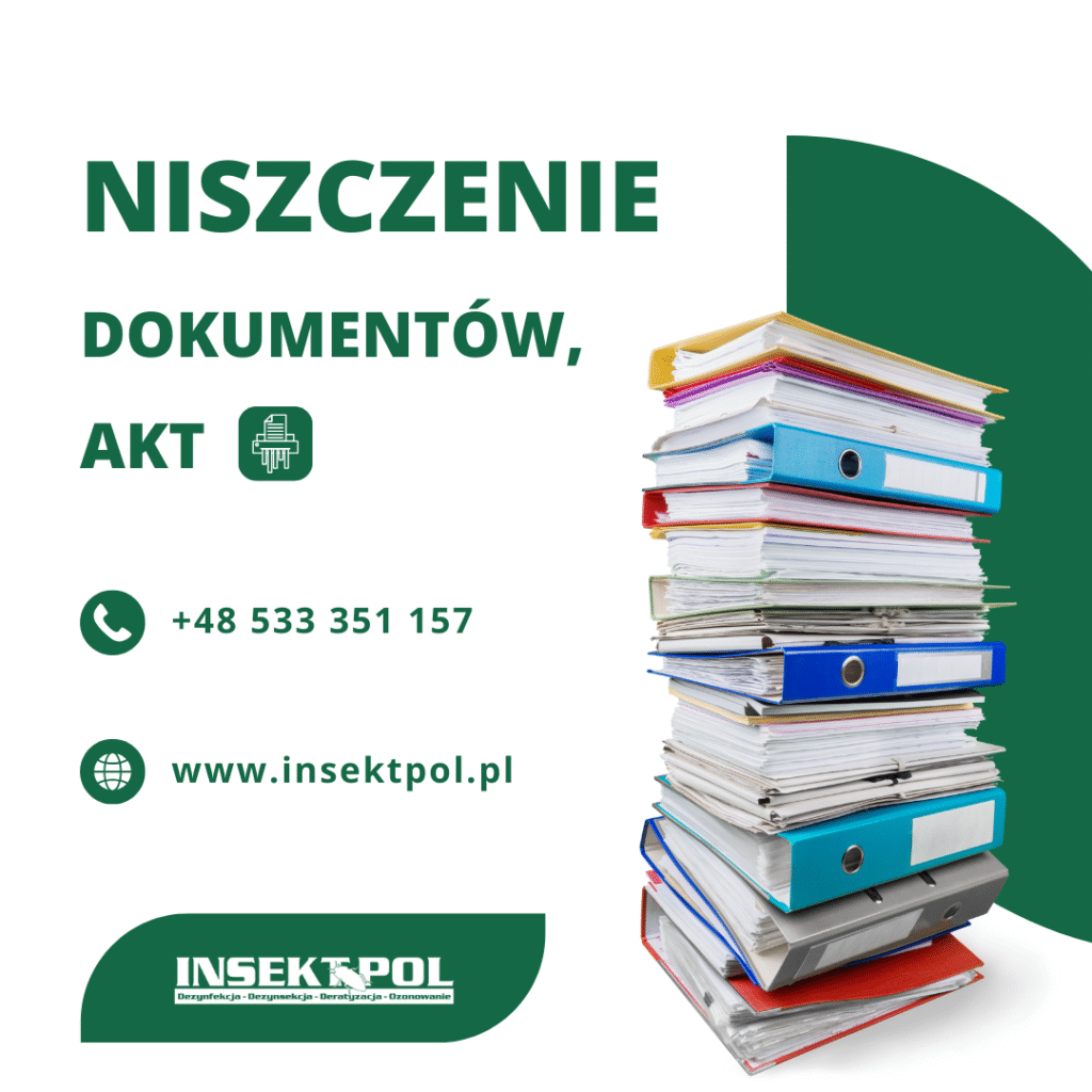 insektpol niszczenie dokumentów